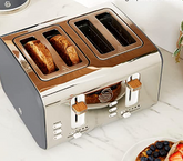 Swan Nordic 4 Dilimli Ekmek Kızartma Makinesi Gri